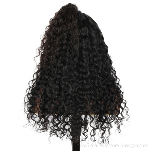 Unprocessed Brazilian Human Hair Lace Front Wig OEM Vendor Water Wave Virgin Cuticle Aligned Full Swiss Lace 100%Human Hair Wigs
